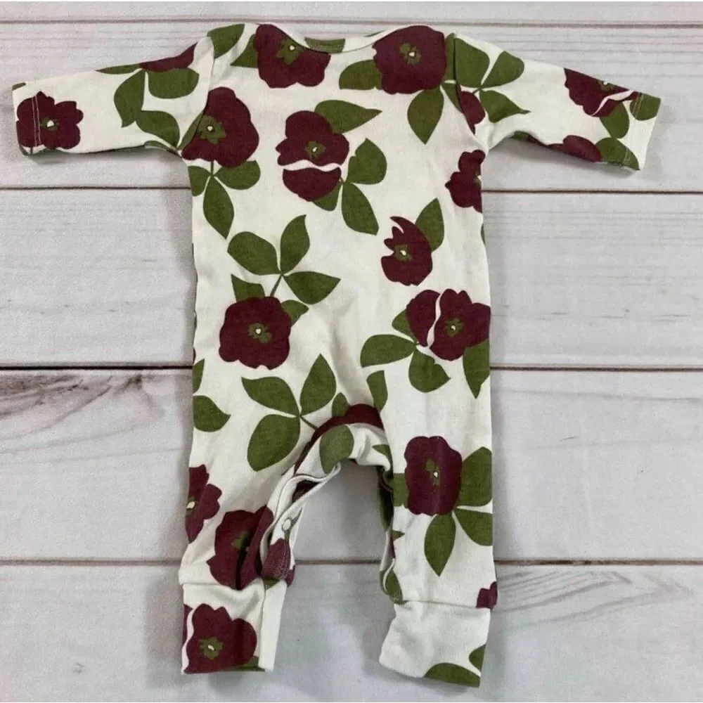 Tesa Babe Floral Printed Long Sleeve Romper Bundle Size Newborn